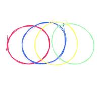 Dilwe Jeu de Cordes d'ukulélé, 4pcs / Set Cordes en Nylon coloré pièces de Rechange pour ukulélé