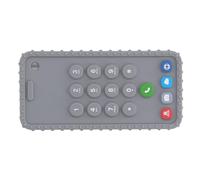 Dilwe Jouet à Mâcher en Forme de Téléphone en Silicone Souple pour bébé pour la Reconnaissance des Couleurs et la Coordination œil-main, pour Nourrissons, Matériau : Silicone (GREY)