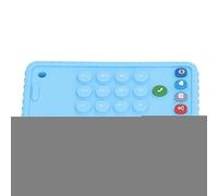 Dilwe Jouet à Mâcher en Forme de Téléphone en Silicone Souple pour bébé pour la Reconnaissance des Couleurs et la Coordination œil-main, pour Nourrissons, Matériau : Silicone (BLUE)