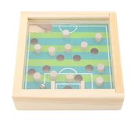 Dilwe Jouet d'équilibre de Boule de Labyrinthe en Bois, Jeu de Labyrinthe de Table Interactif pour Enfants avec Conception de Perles de Secousse de Main, 9x9x2,5 Cm, Améliore la Coordination