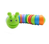 Dilwe Jouet Multifonctionnel Chenille Fidget Jouet Compact Anti-Stress Petite Bouée Légère de Couleur Arc-en-Ciel pour la Vie en Piscine Couleur Aléatoire [Chambre d'enfant de la Maternelle à la