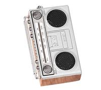 Dilwe Jouet Radio de Maison de Poupée, Bois Composite + Alliage simulé Radio Rétro Miniature à L'échelle 1:12 Accessoires de Maison de Poupée Jouet Weihnachten Guojiajia