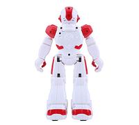 Dilwe Jouet Robot Intelligent, Robot télécommandé en Plastique avec Yeux LED Chantant Dansant Bras Flexibles Pieds à roulettes 3,7 V Jouet éducatif Rechargeable pour Enfants Jouant en Intérieur