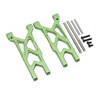 Dilwe Kit de Bras de Suspension Inférieurs Avant RC, Pièce de Mise à Niveau Anodisée Usinée CNC en Alliage D'aluminium, Facile à Installer, avec Une Conception Durable, pour Voiture (Green)