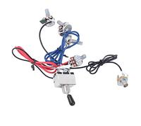 Dilwe Kit de Câblage de Guitare, Interrupteur 3 Voies précâblé 2V2T1J avec Contrôle de tonalité de Volume, pour Accessoires de Fil de Guitare électrique (chapeau noir)