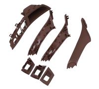 Dilwe Kit de Poignée de Traction de Porte Intérieure, Ensemble de Poignées de Porte Intérieures avec Couvercle d'interrupteur de Fenêtre, 7 Pièces de Remplacement pour Série 5 F10 F11 2010 2016, (#2)