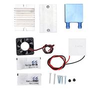 Dilwe Kit de Refroidisseur à Effet Peltier Thermoélectrique, Dissipateur Thermique Aluminium 12V 72W avec Ventilateur de 40 Mm, Plaque de Refroidissement à Semi-conducteur