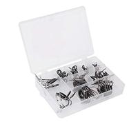 Dilwe Kit de Réparation de Guides de Canne à Pêche 75 Pièces, Cadre en Acier Inoxydable de qualité Supérieure avec Anneau en Céramique Lisse pour Cannes à Pêche d'eau Salée et d'eau