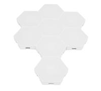 Dilwe Kit D'éclairage Mural HEX LED RVB, Kit D'éclairage Mural RVB WiFi USB pour les Soirées de Jeux de Cinéma