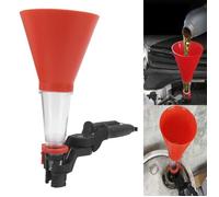 Dilwe Kit d'entonnoir d'huile moteur (Orange) Kit 'entonnoir à Huile Entonnoir à Huile ABS Universa Avec auto outillage