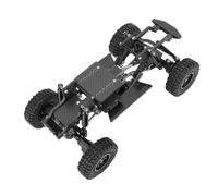 Dilwe Kit d'image de Châssis RC, Pièces de Mise à Niveau en Fibre de Carbone avec Conception Modulaire pour Ascension 18 1/18 RC Crawler (Black)