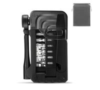 Dilwe Kit d'outils de Réparation de Vélo, Jeu de Clés à Cliquet avec Clés Hexagonales en Acier allié et Démonte-pneus pour l'entretien des Vélos de Montagne et de Route (BLACK)