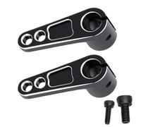 Dilwe Klaxon Servo 25T, Alliage D'aluminium RC CNC, 27,9 Mm, 2 Pièces (Black)