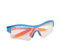 Dilwe L les Verres de Sport Photochrome Légers Protection UV pour Conduire des Vélos de Vélo Garçons Filles Pc + Caoutchouc (Cadre bleu + changement de couleur rouge)