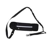 Dilwe Laisse pour Chien avec Sac Banane, Sangle Réfléchissante Réglable pour la sécurité Nocturne, Poignée Rembourrée Confortable pour la Course, la Marche, L'entraînement et Les