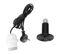 Dilwe lampe chauffante pour reptiles Support de lampe chauffante E27 avec ampoule émettant de la chaleur en céramique infrarouge