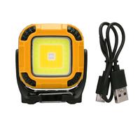 Dilwe Lampe de Travail Magnétique, Lampe LED Rechargeable avec Crochet, Tête Rotative à 180 Degrés et Base Magnétique Puissante, pour Réparation de Voiture, Camping, Travail en Extérieur (W892-1