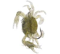 Dilwe Leurres de Pêche Souples en Silicone, Appâts pour Crabe, avec Hameçons Pointus, Matériel Artificiel pour la Pêche, 2 Pièces (1#)