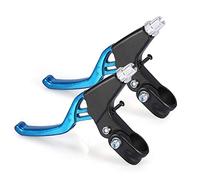 Dilwe Levier De Frein, 1 Paire 4 Couleurs Qualité En Alliage D'aluminium Mountain Bike Guidon Levier De Frein Poignées pour Vélo