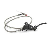 Dilwe Levier de Frein d'embrayage Hydraulique, Levier de Frein d'embrayage de Moto en Métal, Support de 22 Mm, Câble de 47,2 Pouces, Maître 'embrayage de à Ajustement Précis avec un Bon Freinage