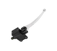 Dilwe Levier de Maître-Cylindre de Frein en Métal Droit Levier de Frein de Moto Ajustement Transparent Remplacement Noir pour PX 125 200 Star Stella LML 4T Scooter Riders