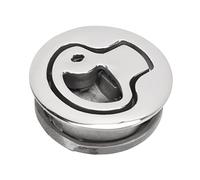 Dilwe Loquet de Trappe de Porte de Bateau, Serrure de Trappe de Porte Marine en Acier Inoxydable 316, Loquet à Claquement à Tirer Affleurant de 2 Pouces avec 2 Clés pour Trappes de Pont d'armoires de