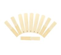 Dilwe Lot de 10 Anches pour Saxophone Soprano, Matériau de qualité Supérieure pour un Son Riche et une jouabilité Fluide, étui de Protection Inclus pour les Saxophonistes Débutants et Professionnels