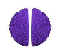 Dilwe Lot de 2 Demi-balles de Yoga en PVC - 16 X 7,6 Cm - Balle de Massage à Pointes avec Surface élastique Douce pour l'entraînement à l'équilibre - Massage des Pieds - Enfants - Adultes - Bureau