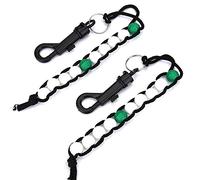 Dilwe Lot de 2 perles de compteur de chocs, marqueur de score tressé en nylon avec perles de balle en plastique, clip pour une fixation facile, excellent accessoire de