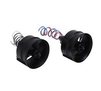 Dilwe Lot de 2 ventilateurs canalisés télécommandés, lame de 30 mm, bonne coordination, kit d'hélice pour avions à conduite électrique, mini ventilateur conduit EDF 6 pales avec moteur micro brossé