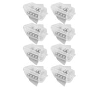 Dilwe Lot de 20 Hochets de Leurre de Pêche en Plastique avec Perles en Acier Inoxydable, Tube d'insertion, 2 Tailles, pour Appâts Souples, vers, Gabarits, Pêcheurs (Grande Taille)
