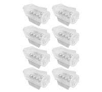 Dilwe Lot de 20 Hochets de Leurre de Pêche en Plastique avec Perles en Acier Inoxydable, Tube d'insertion, 2 Tailles, pour Appâts Souples, vers, Gabarits, Pêcheurs (S 550 ML 8000 mah)
