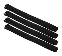 Dilwe Lot de 4 Manchons de Gestion de Câbles en Néoprène avec Fermeture éclair pour Cordons d'alimentation, Chargeurs de Téléphone, Ordinateur Portable, Audio, Console de Jeu, TV,