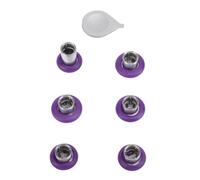 Dilwe Lot de 6 Manettes en Acier Inoxydable pour Manette Série 2, Remplacement élégant du Joystick de la Console de Jeu, Personnalisable pour les Série 2 Core, Lot de 6 en Métal pour les