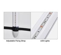 Dilwe Lumière LED à Paddle, Changeant de Couleur, Batterie Rechargeable, Sac de Transport, Imperméable, adapté à la Planche à Paddle, Kayak (lumière Bleue)