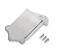 Dilwe Mandoline Cordier Pont, Mandoline Cordier de Guitare avec vis pour Guitare Mandoline 8 Cordes Musical Instrument supplémentaire, Argenté