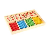 Dilwe Manipulations Mathématiques Unimentment, Cubes de Comptage Colorés en Bois pour bébé, Jouets éducatifs Mathématiques Préscolaires pour Les