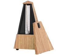 Dilwe Metronome, Metronome mécanique Guitare Piano Instrument à tambour Type de tour Accessoire musical Metronome(Grain de bois peu profond)