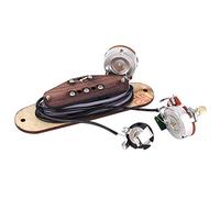 Dilwe Micro de Guitare Boîte à Cigares à 3 Cordes, Tige Protégée par Fil de Cire pour une Protection Améliorée des Cordes, avec Circuit, pour Professionnels et Amateurs