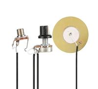 Dilwe Micro de Guitare, Transducteur Piézo Petit et Délicat avec Installation Facile, Aucune Soudure Nécessaire, pour Guitare, Violon, ukulélé, Mandoline, Banjo (BLACK)