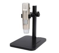 Dilwe Microscope Numérique sans Fil, Caméra de Microscope USB WiFi à Grossissement 1600X avec 8 Lumières LED Réglables et Support pour PC, iOS, Windows et OS X