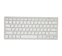 Dilwe Mini Clavier Bluetooth, Clavier sans Fil Ultra Mince et Compact à 78 Touches, Clavier Externe Portable pour Ordinateur Portable Tablette(Russe)