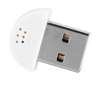 Dilwe Mini Microphone USB, Micro Antibruit Omnidirectionnel Portable avec Haute sensibilité pour Les Jeux d'enregistrement Skype PC Mac (White)