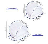 Dilwe Mini Moustiquaire Pliable pour Literie, Camping, Voyage, Maille Anti-moustique en Polyester Durable, 1 X Moustiquaire Pliable (S)