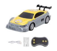 Dilwe Mini RC Drift Car, échelle 1:43 avec Fonction de Contrôle APP avec Contrôleur 2,4 G pour Enfants, Jouet de Voiture de Course télécommandé en Alliage avec Câble de Chargement de (Yellow)