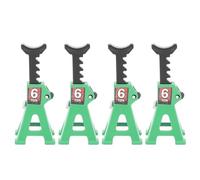 Dilwe Mini Support de Cric 4 Pièces, Support de Cric Réglable en Alliage D'aluminium, Décoration de Jouet à L'échelle RC pour 1/24 pour Voiture SCX24 RC (Green)