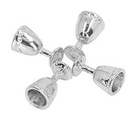 Dilwe Mini Verres à Champagne pour Maison de Poupée, Ensemble de 4 Mini Verres à Vin, Matériau de qualité Supérieure, Artisanat Exquis pour Raconter des Histoires (4 Argent)