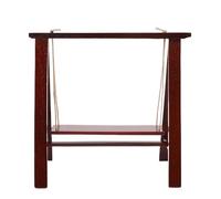 Dilwe Miniature Dollhouse Swing 1:12 Modèle à L'échelle, Meubles en Bois Porche, Mini Accessoires de Maison pour Décoration de Maisons de Poupée (Acajou)