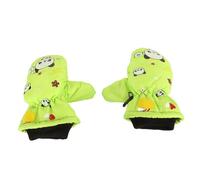 Dilwe Mitaines de Neige pour Enfants, de Ski Imperméables, Polaire en Polyester épais, Chaud, Coupe-Vent, Motif pour Les Tout-Petits et Les Enfants, Marche en Hiver, Course à Pied, équitation (Green)