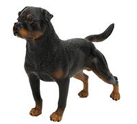 Dilwe Modèle de Simulation Rottweiler, Ornements Mini Figurines de Chien Jouet Modèle Rottweiler Jouet Cadeaux d'anniversaire de Noël pour Enfants Tout-Petits Jouet éducatif